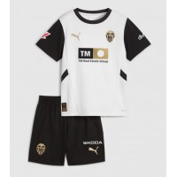 Echipament fotbal Valencia Tricou Acasa 2024-25 pentru copii maneca scurta (+ Pantaloni scurti)